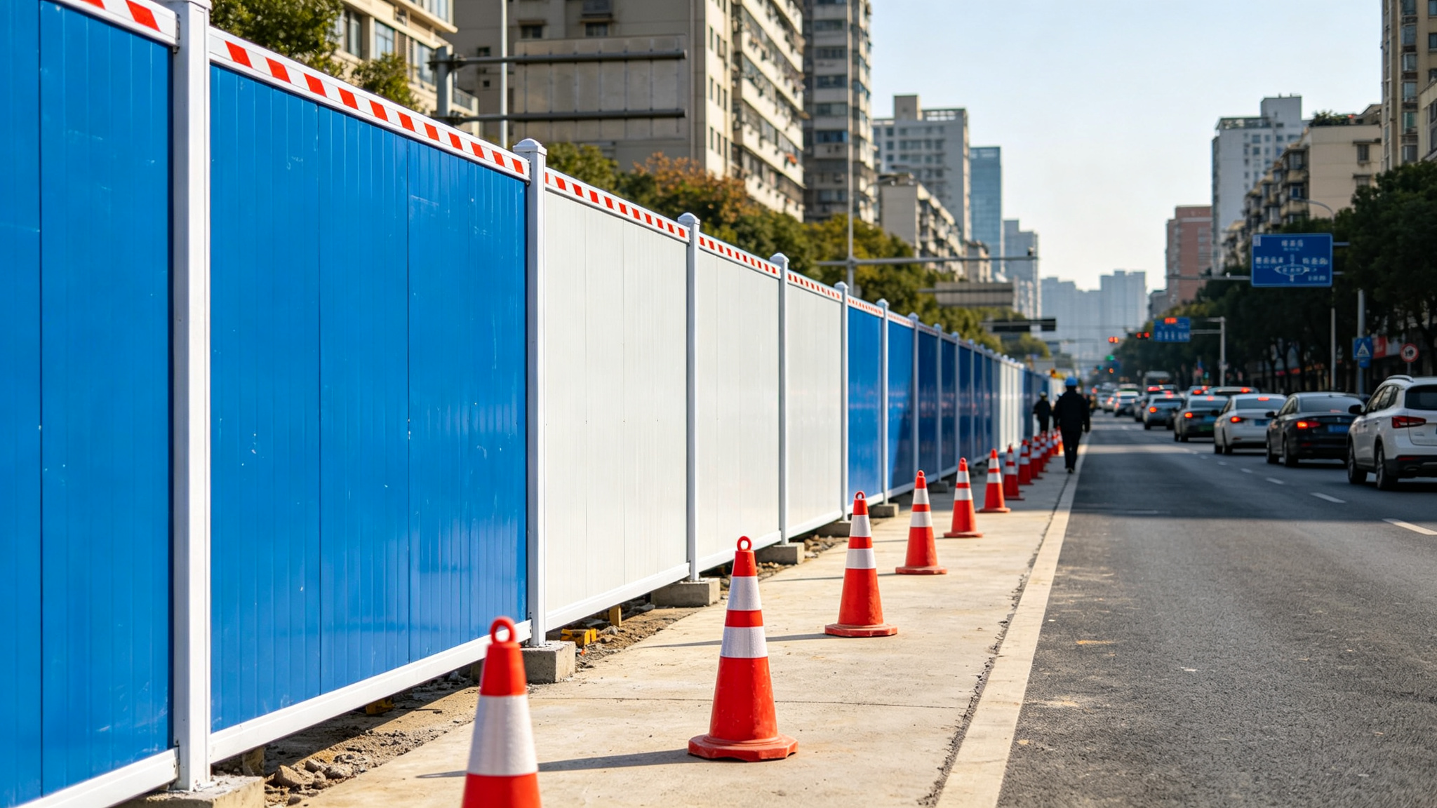 市政施工围挡实景